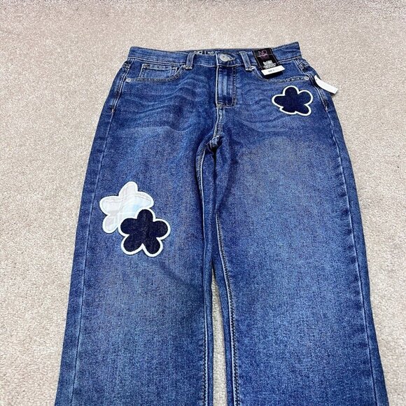 No Boundaries Jeans Women’s Blue Straight Leg Pockets Size 3 NWT - Picture 6 of 12